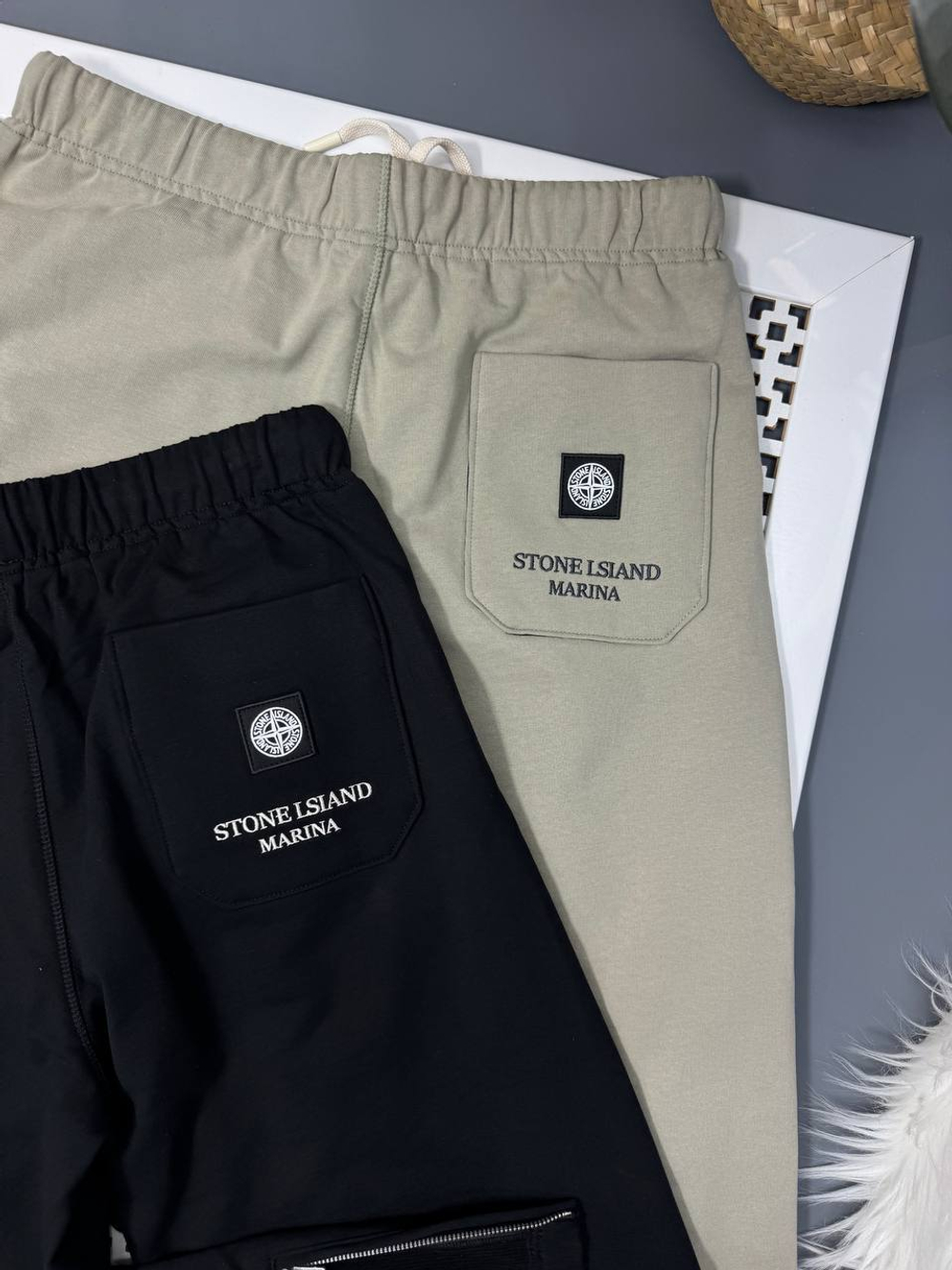 Спортивные штаны Dior&Stone Island