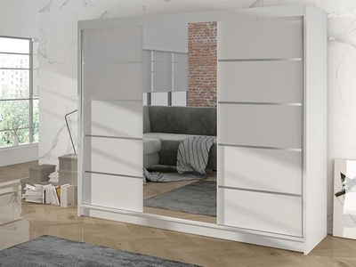 Шкаф-купе Цератония Белый Фасадный 0101  220*60*220