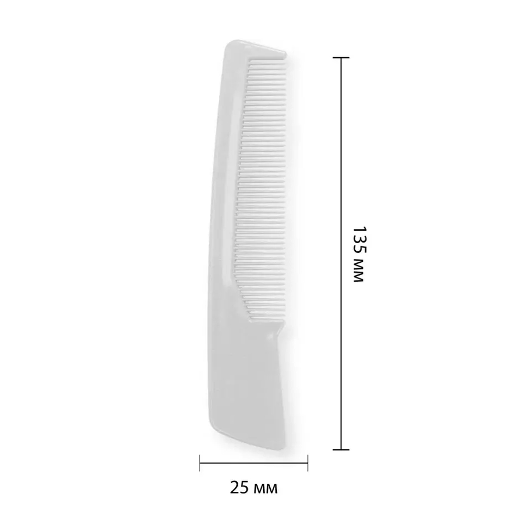 Расческа гребень (200 шт.) пластиковая в метал. пакете