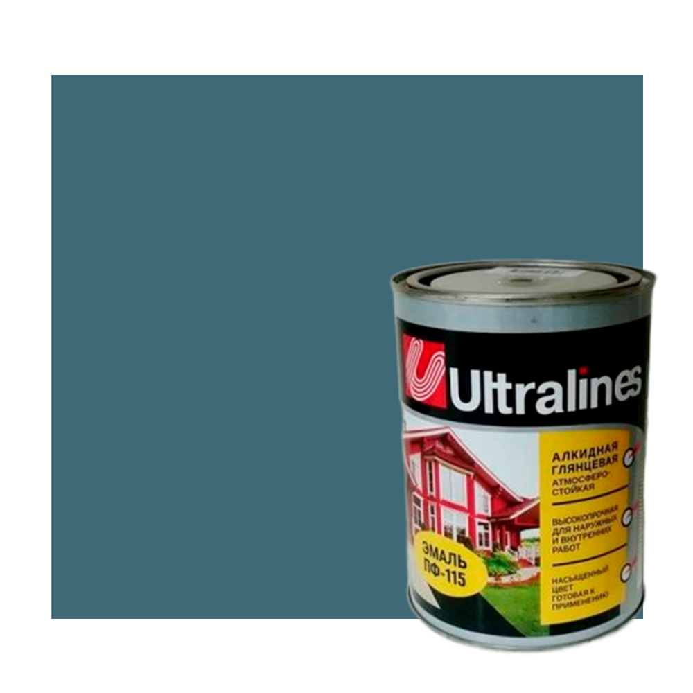Эмаль ПФ-115 "ULTRA LINES" СЕРАЯ 0,8 кг