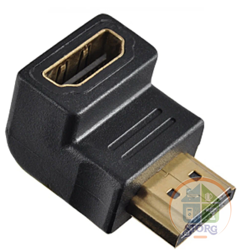 переходник Perfeo A7005 угл. HDMI  A вилка-A розетка