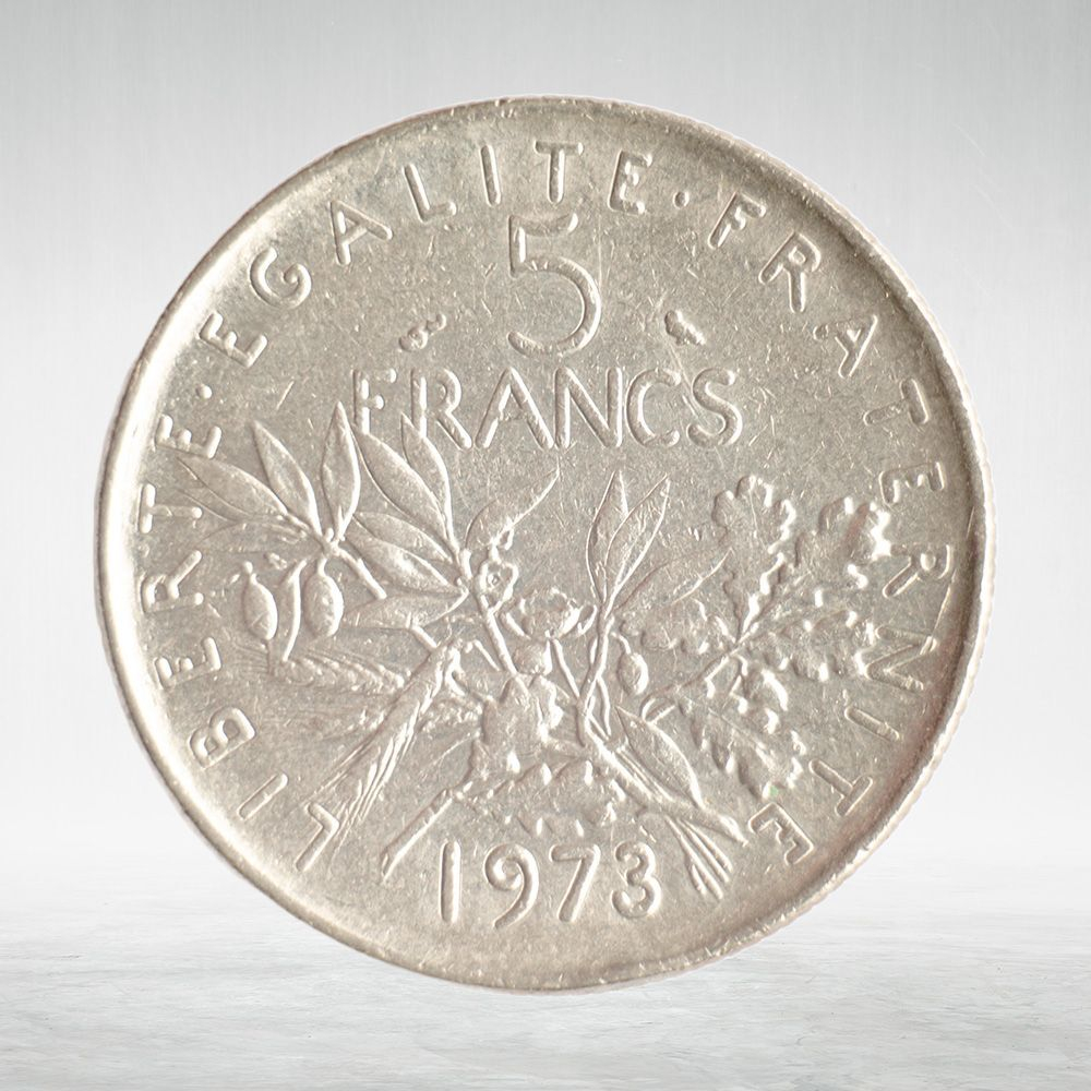 France, 5 Francs 1973 - Signature "O. Roty", VF