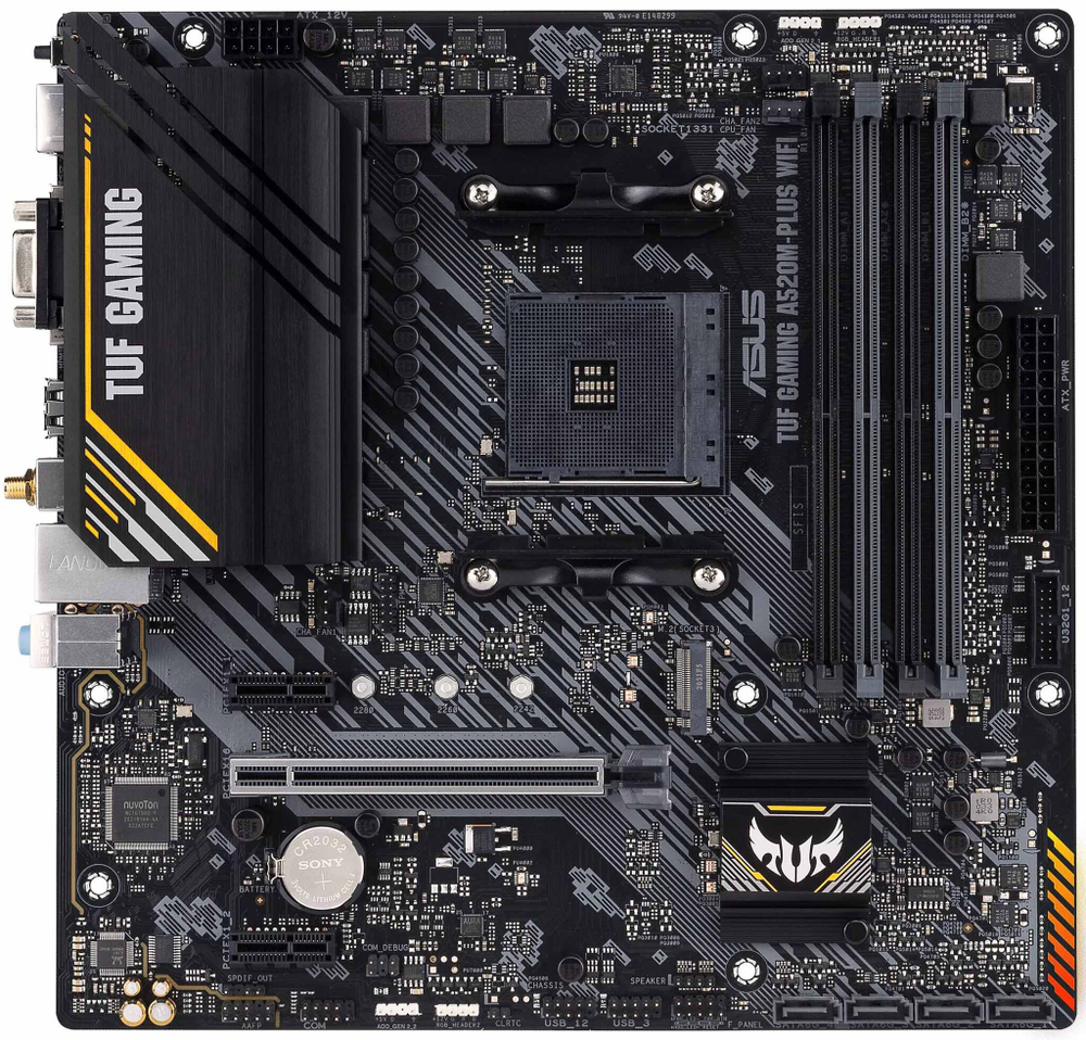 Материнская плата mATX ASUS TUF GAMING A520M-PLUS WIFI