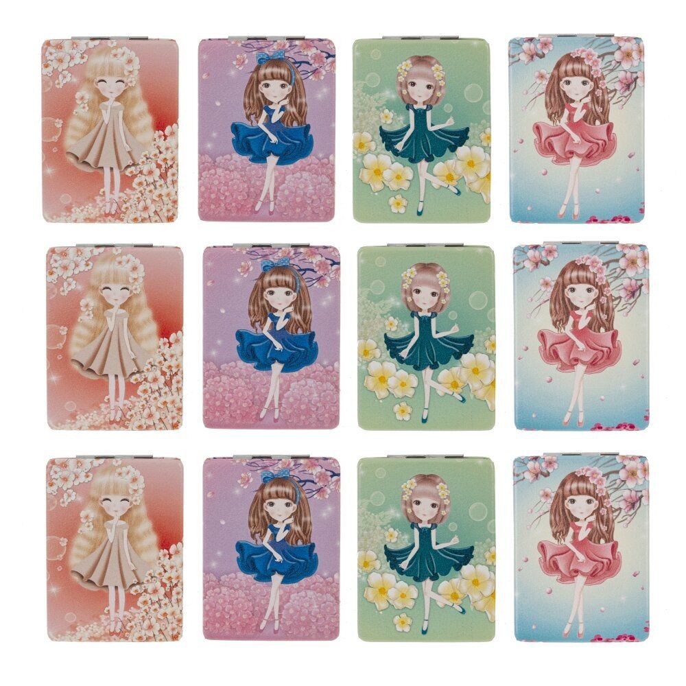 GAEM Зеркало карманное (блок 12шт), L6 W8,5 H1 см, 4в.