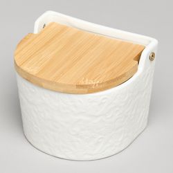 БАНКА ДЛЯ СОЛИ С ДЕР.КРЫШКОЙ LEFARD "MUSE" 11,5*11*9,5 СМ 450 МЛ