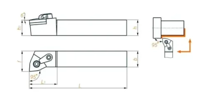 Державка MWLNR1616H08 Deskar