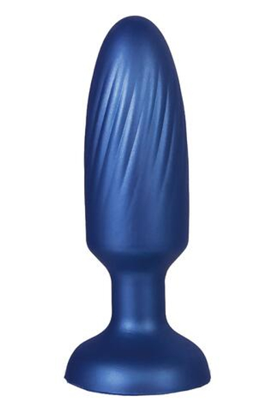Синяя анальная пробка G Stuck - 10 см. (Цвет: синий)