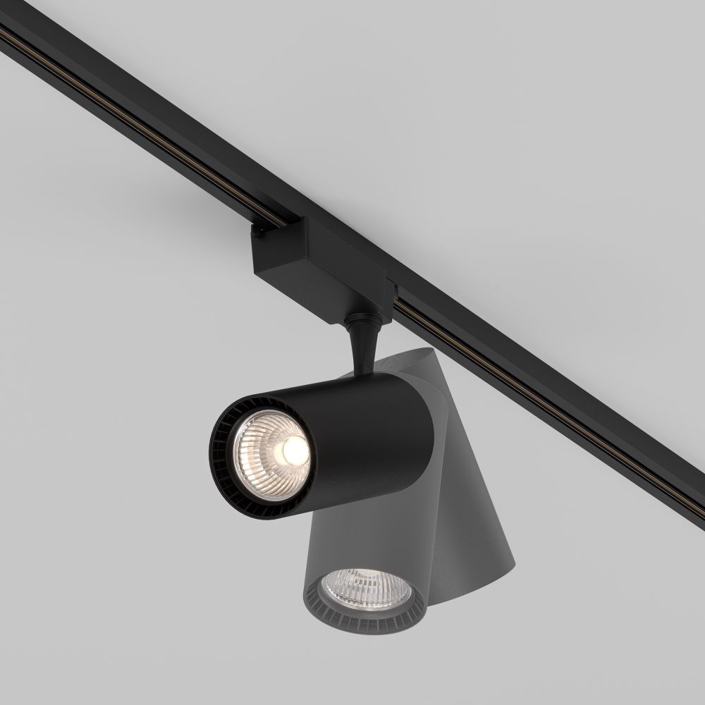 Трековый однофазный светодиодный светильник Maytoni Unity Vuoro TR003-1-36W3K-S-B