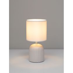 Настольная лампа Rivoli May 7548-501 1 х Е14 40 Вт керамика белая с абажуром | Rivoli