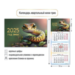 Календарь мини-трио 2025 "Символ года Змея" 8466 (Квадра)
