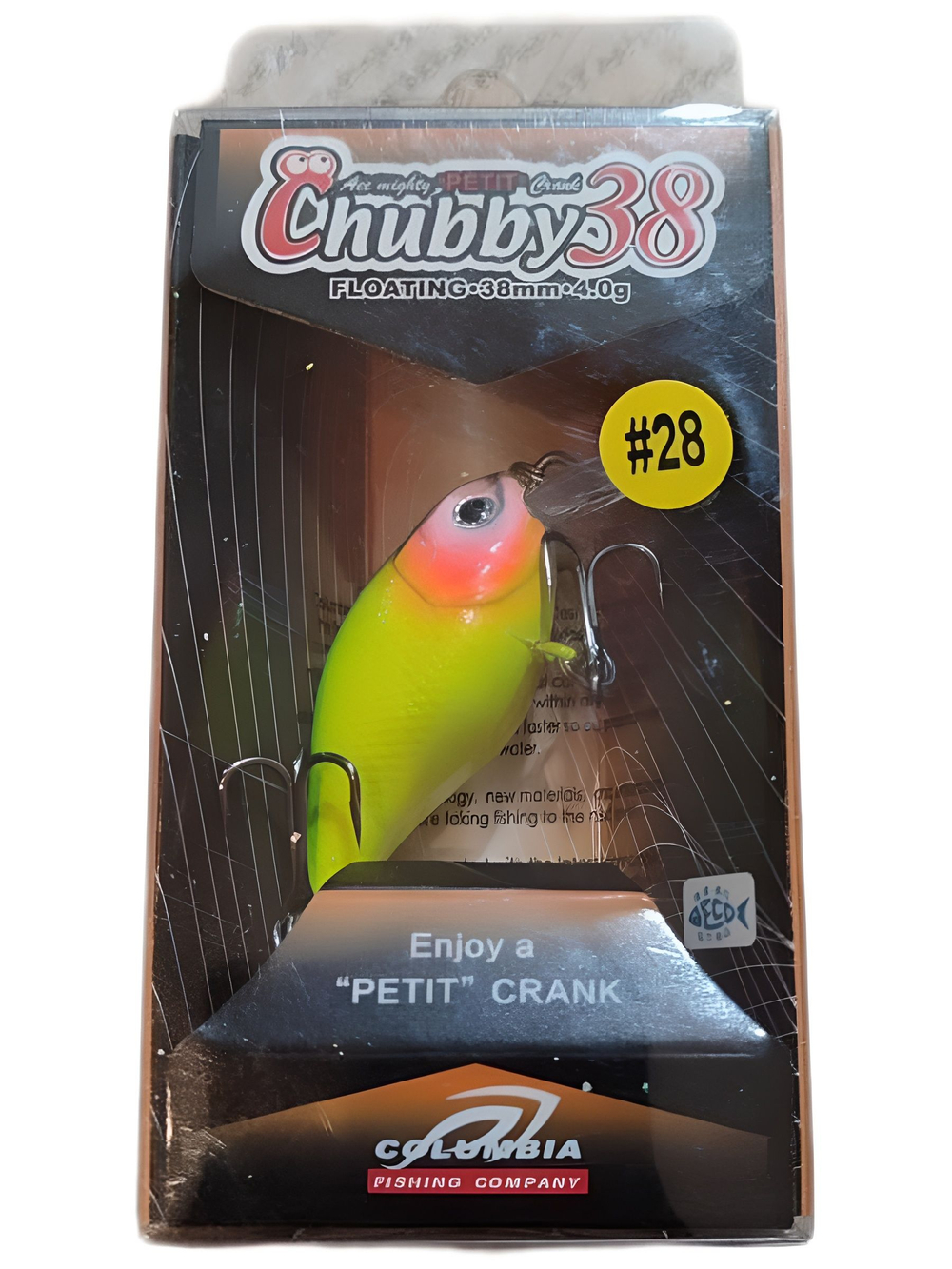 Воблер Columbia Chubby 38F цвет 28 для ловли жереха, голавля, форели и язя
