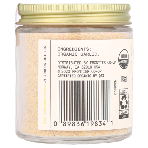 Simply Organic, Single Origin, калифорнийский чеснок, 79 г (2,79 унции)