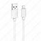 USB - 8 pin Borofone BX52 Airy, 1.0м, круглый, 2.4A, силикон, цвет: белый