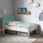 Выдвижной каркас кровати - SLÄKT/SLАKT  IKEA/ СЛЭКТ ИКЕА, 205х91х71 см, белый/зеленый