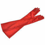 Перчатки трикотажные длинные красные
