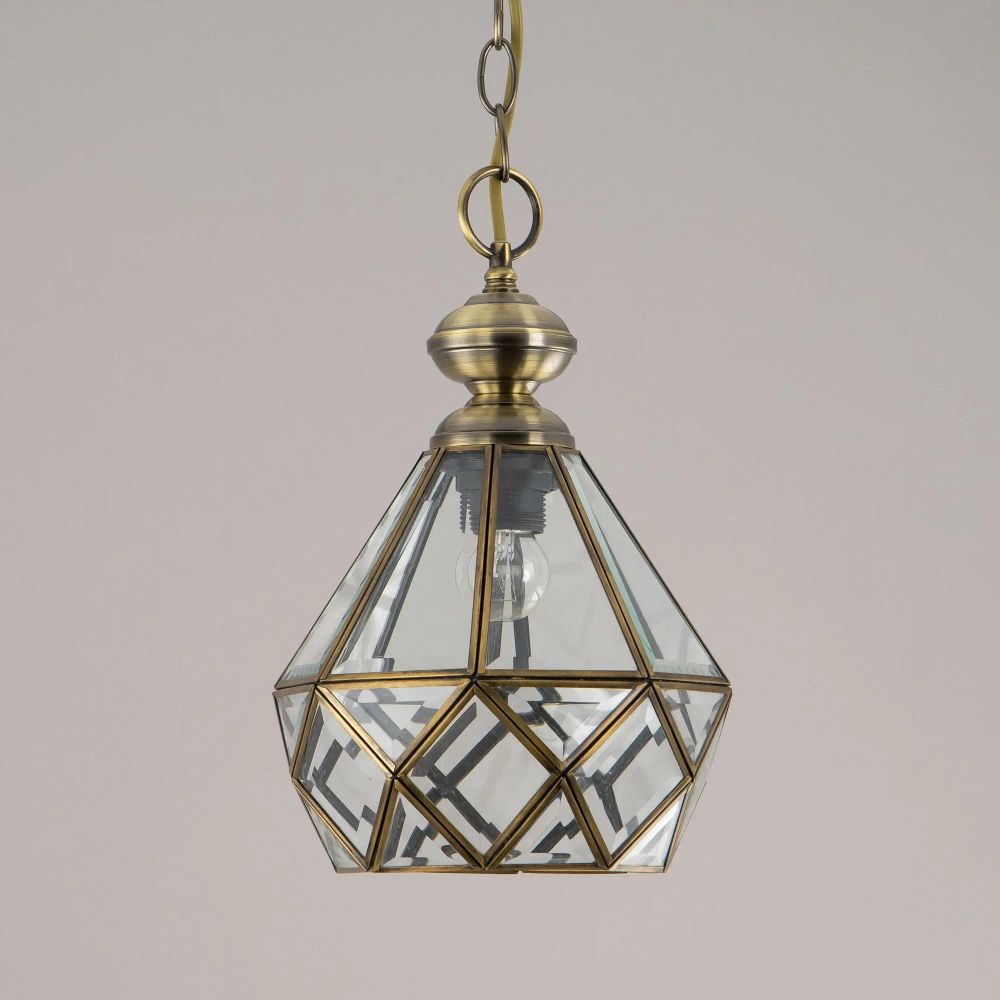 Citilux Витра-1 CL442110 Подвесной светильник витражный Бронза