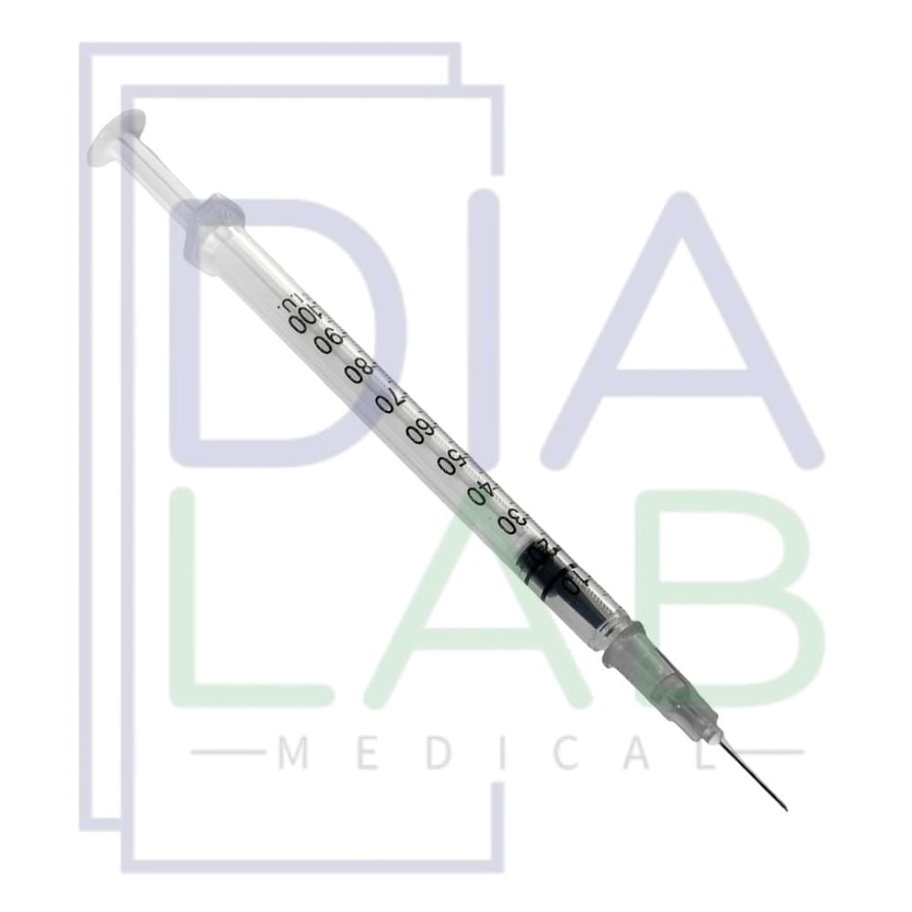 Шприц 1 мл 150 шт инъекционный медицинский одноразовый с иглой 27G (0,4х12 мм) стерильный