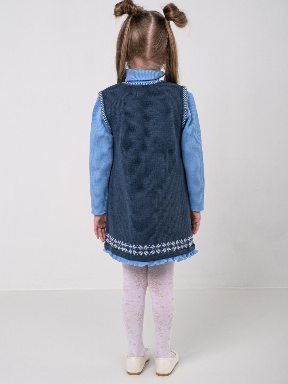 Сарафан вязаный "Зимние фантазии"