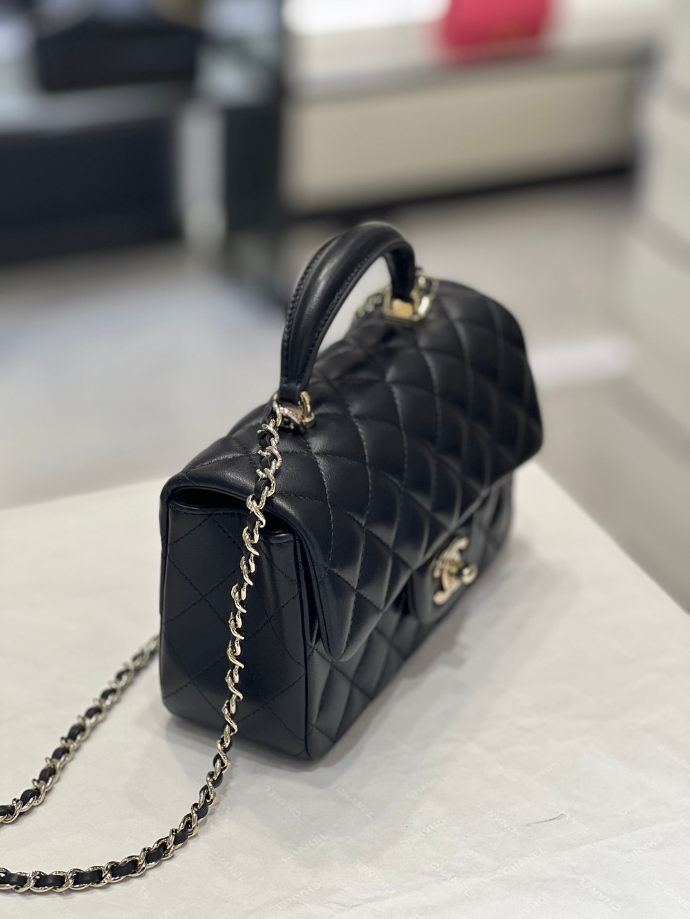 Chanel Mini Flap Bag with Top Handle 20 cm