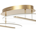 738053 Люстра ACRILE 33W LED 2691LM 120G ЗОЛОТО 3000K