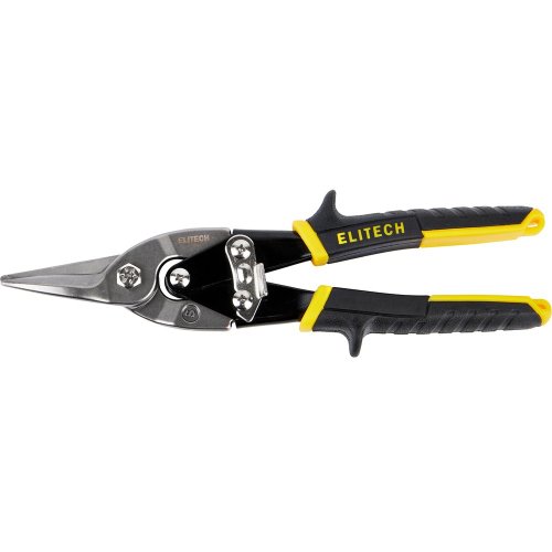 Ножницы по металлу ELITECH прямые 250 мм   140101