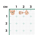 Серьги-пусеты «Кошки» из красного золота c эмалью 02-4335-00-000-1110-25