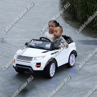 Детский электромобиль "LAND ROVER белый"