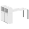 Метал Систем Куатро Стол письменный с шкафом-купе на П-образном м/к 40БП.РС-СШК-3.4 Т
