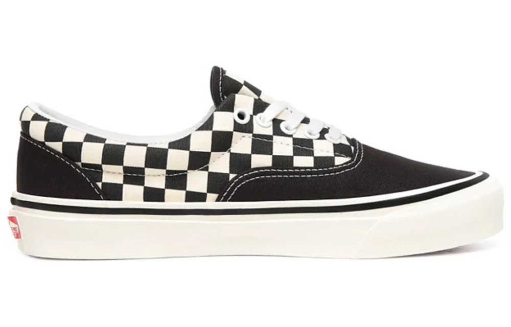 Vans Era factory 95 dx checkerboard low-top sneakers for men and women in the same black and white