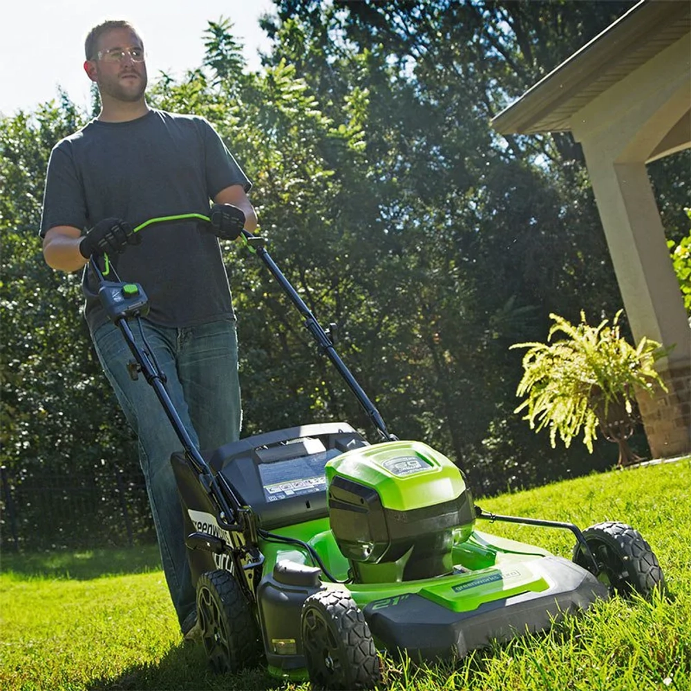 Аккумуляторная газонокосилка Greenworks GD60LM46SP 60V 60В самоходная (без АКБ и ЗУ) нож 46 см, 2502907
