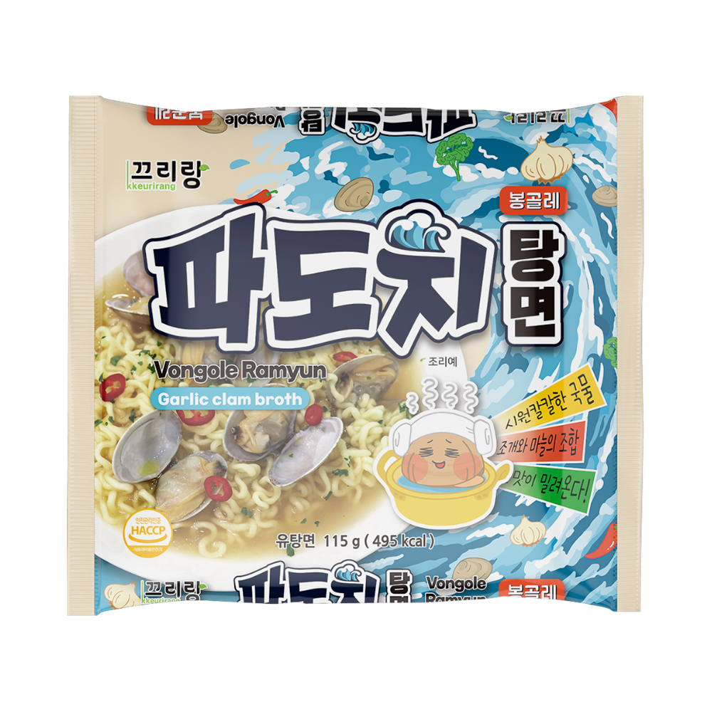 Лапша пшеничная быстрого приготовления «Дэбак!» острая со вкусом морских моллюсков (во́нголе), в пакете