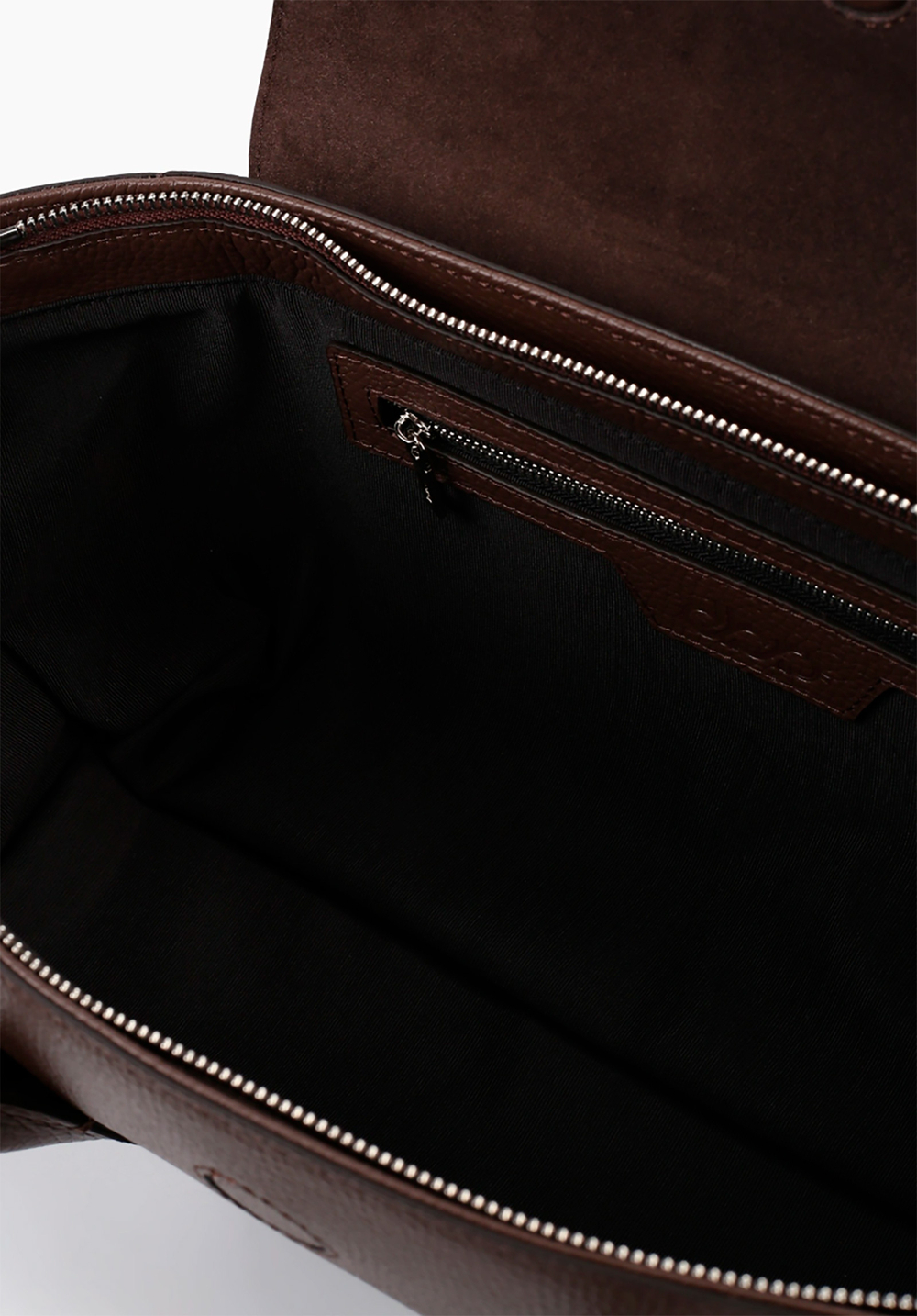 Кожаная сумка DBR 31341 темно-коричневый