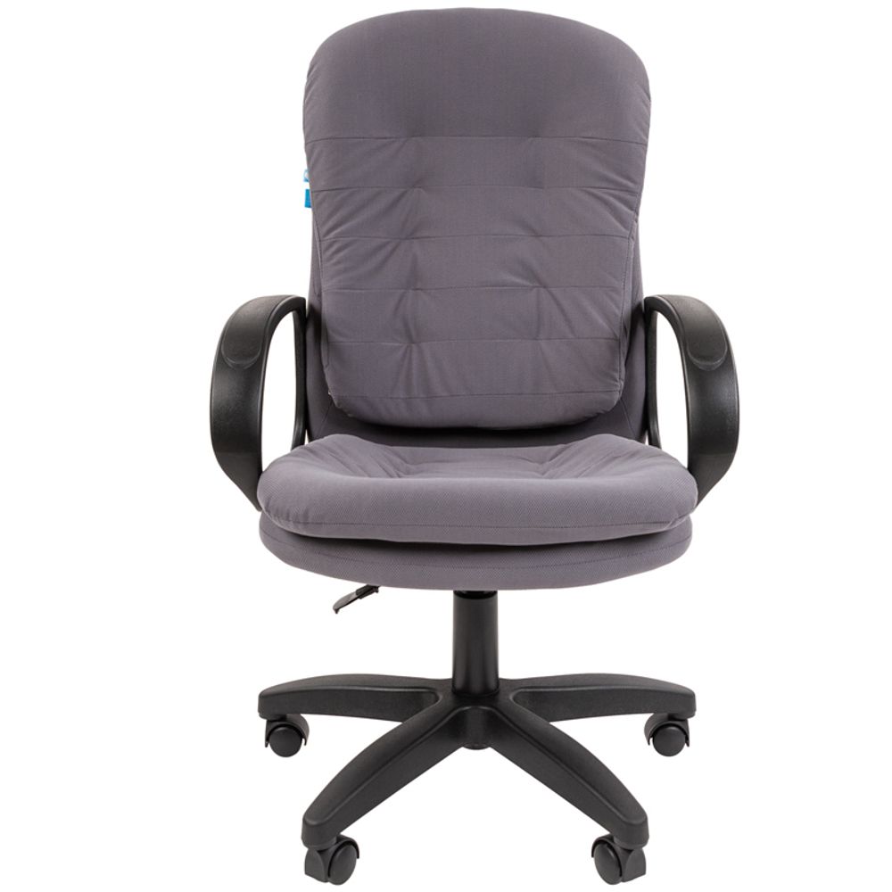 Кресло руководителя Helmi HL-E66 "Lines" LTP, ткань серая, пиастра