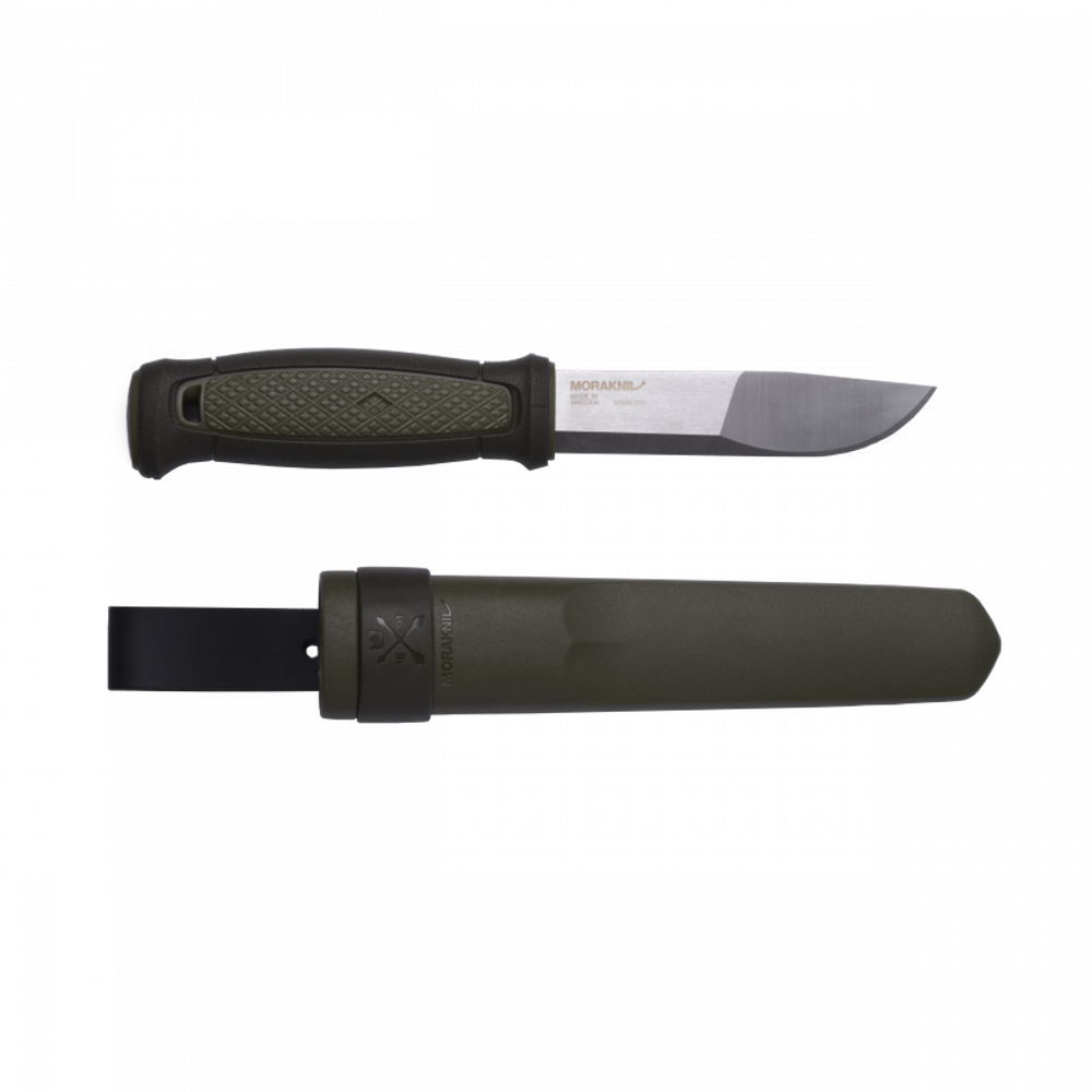 Нож Morakniv Kansbol, универсальный/охотничий, нержавеющая сталь, 109мм, чёрный/зелёный