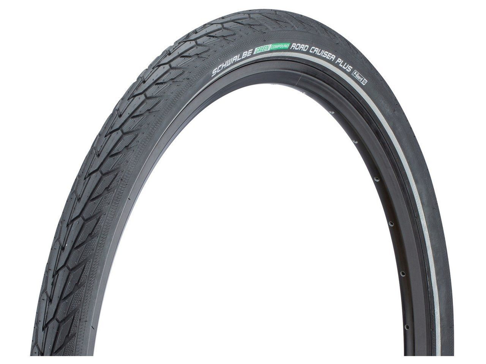 Покрышка 26x1.75 (47-559) 05-11159082 ROAD CRUISER PLUS PunctureGuard, TwinSkin B/B+RT HS484 GREEN 50EPI SCHWALBE