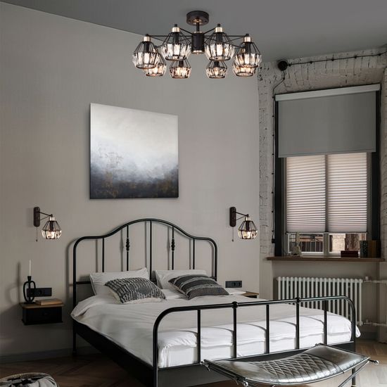 70075/1 / настенный светильник /   черный