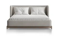 Кровать Basic спальное место 140*200 см (молочный, рогожка)