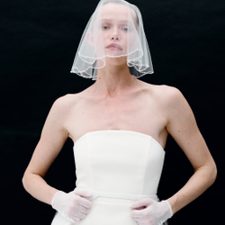 Фата круглая с жемчугом