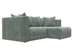 Диван угловой Лига-052 НПБ угол универсальный, BRUT 08 ВЕЛЮР зеленый