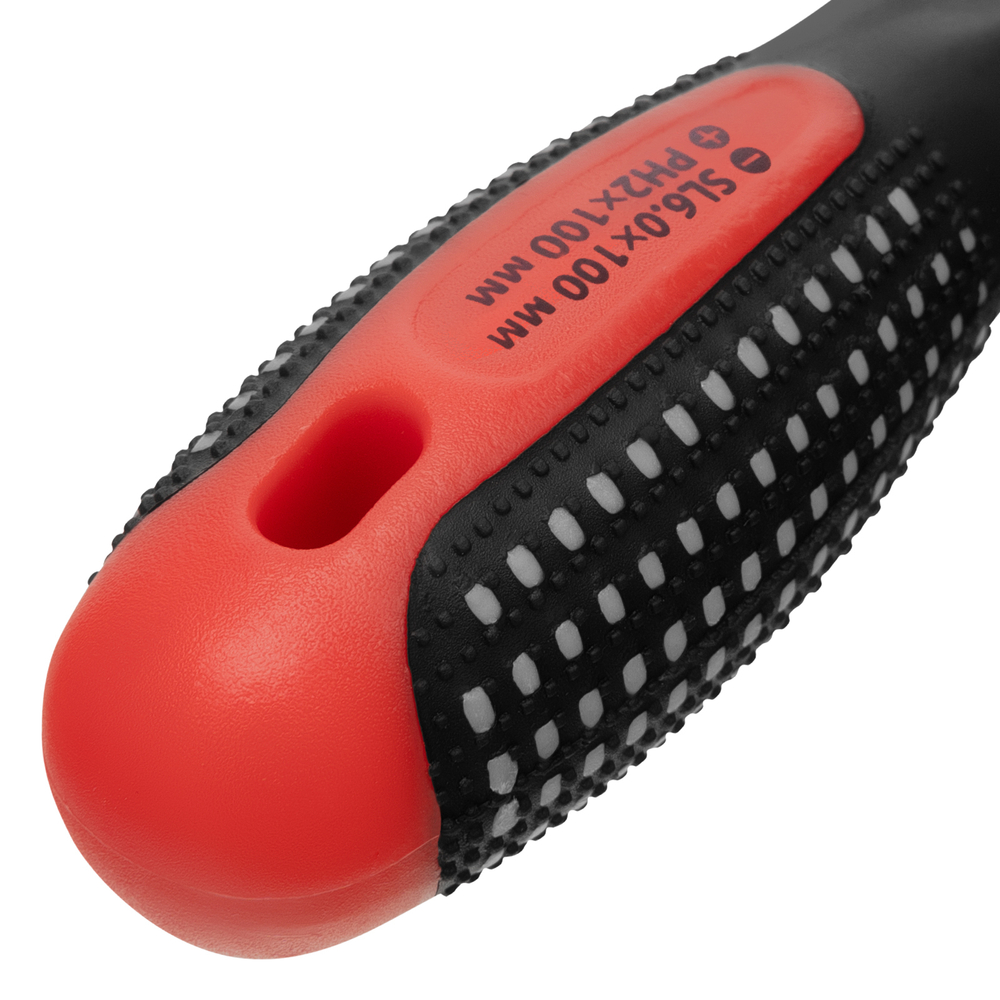 Отвертка комбинированная Fusion SL6/PH2 мм, CrV, трехкомпонентная рукоятка "Anti slip" Matrix