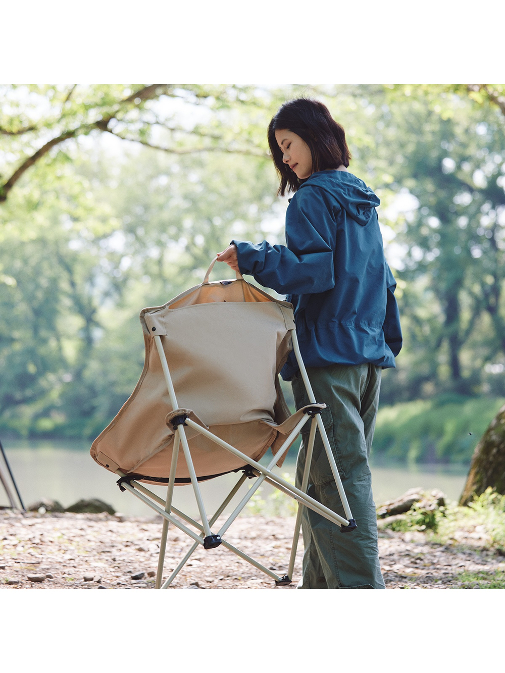 Кресло туристическое Naturehike Stellaluna T01 складное, 48х48х74 см, до 110 кг, бежевое