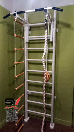 Монтаж шведской стенки Sv Sport в бетонные, кирпичные стены