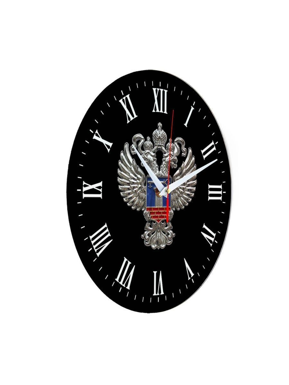 Настенные часы "Эмблема Минстрой 02 36" Декор для дома, подарок