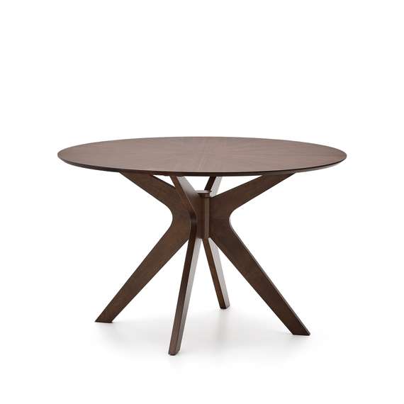 Стол Naanim Ø120 см из орехового шпона