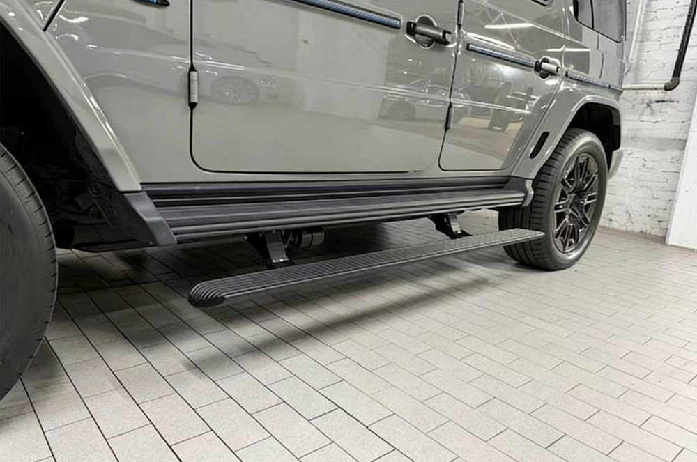 Электропороги для Mercedes Benz G class W465 G63 G500 G550 2025+ Гелик Гелентваген