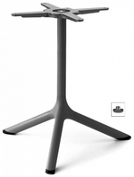 Столик ламинированный кофейный Scab Design Tripe, антрацит, цементный