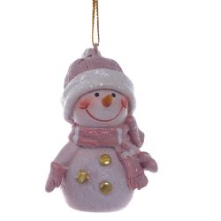 GAEM Фигурка декоративная подвесная "Снеговик", L4 W3 H6 см, 2в.