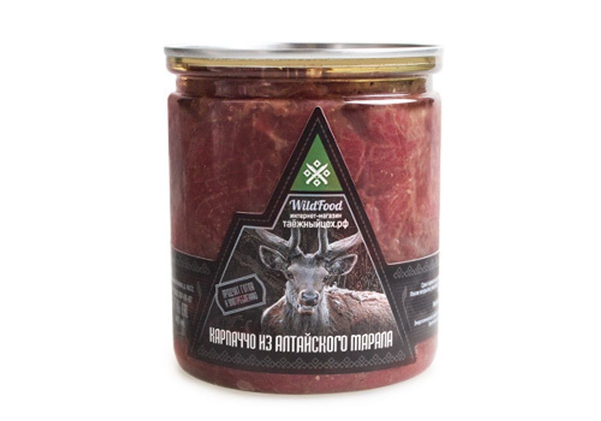 Карпаччо из марала с таежными травами, 460г