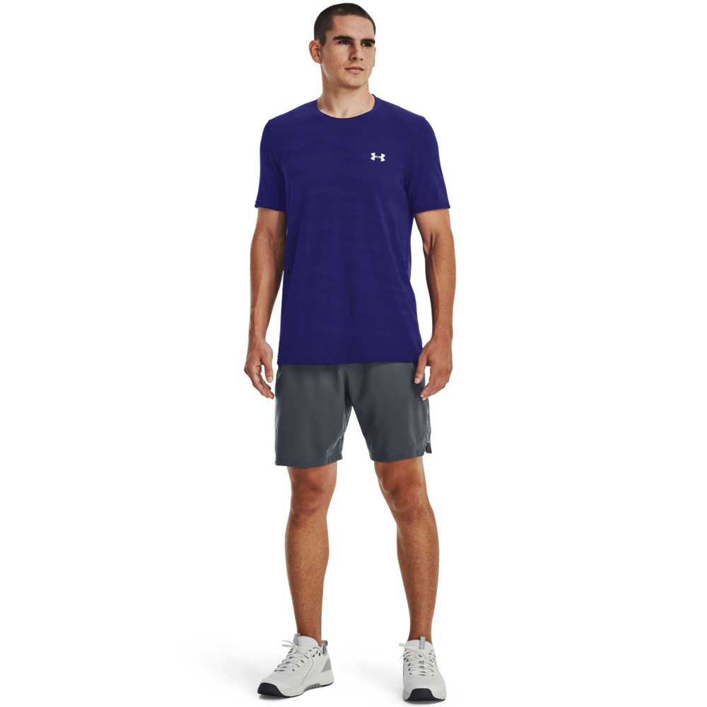 Мужское теннисное поло Under Armour Seamless Wave Men - Dark Blue, Blue