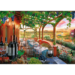 Pazl \ Puzzle \ Пазлы Puzzles - "1000 Premium Plus" - Tea Time: Italian Vineyard